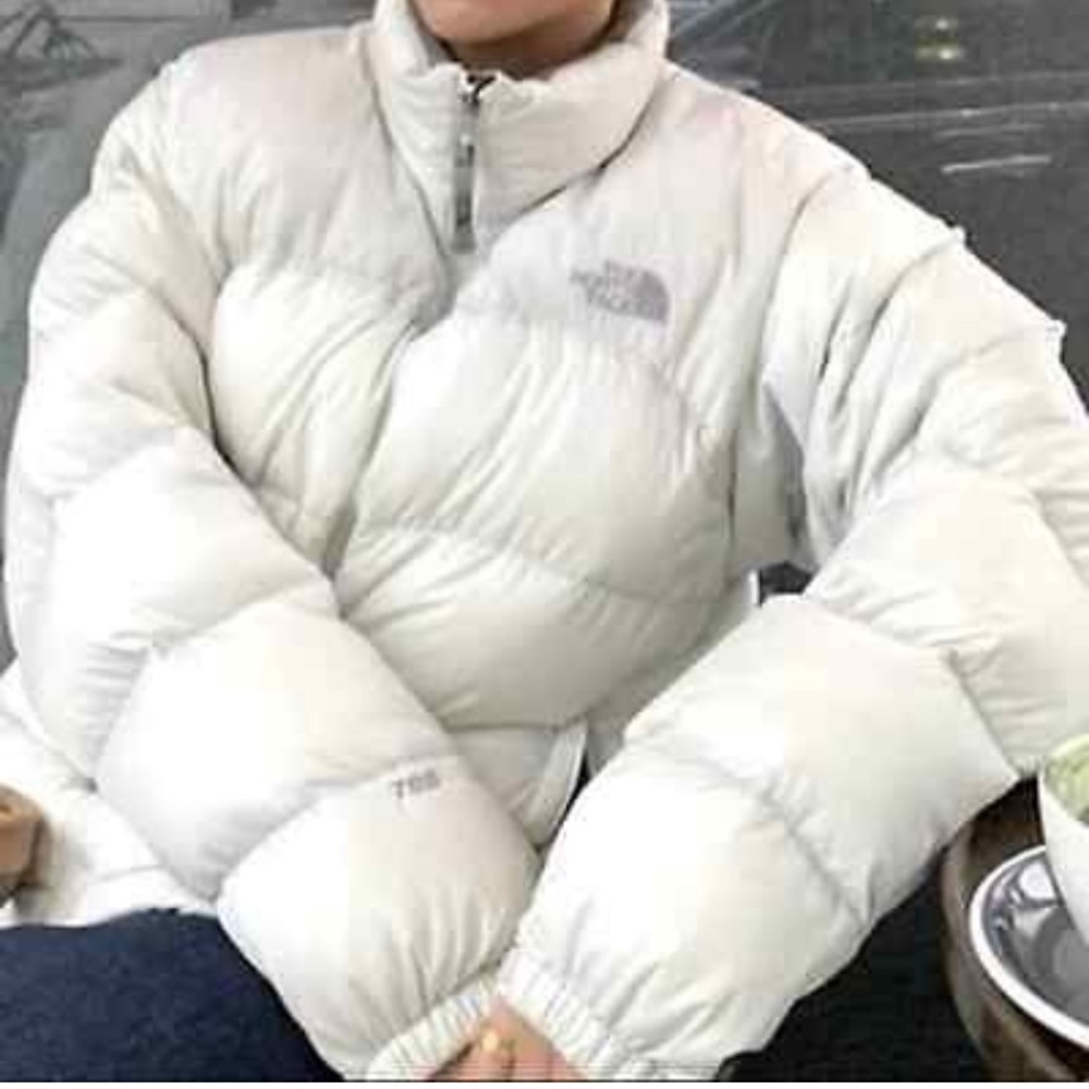 The North Face Nuptse 700 White Puffer Jacket Goose Down Insulation Size Small